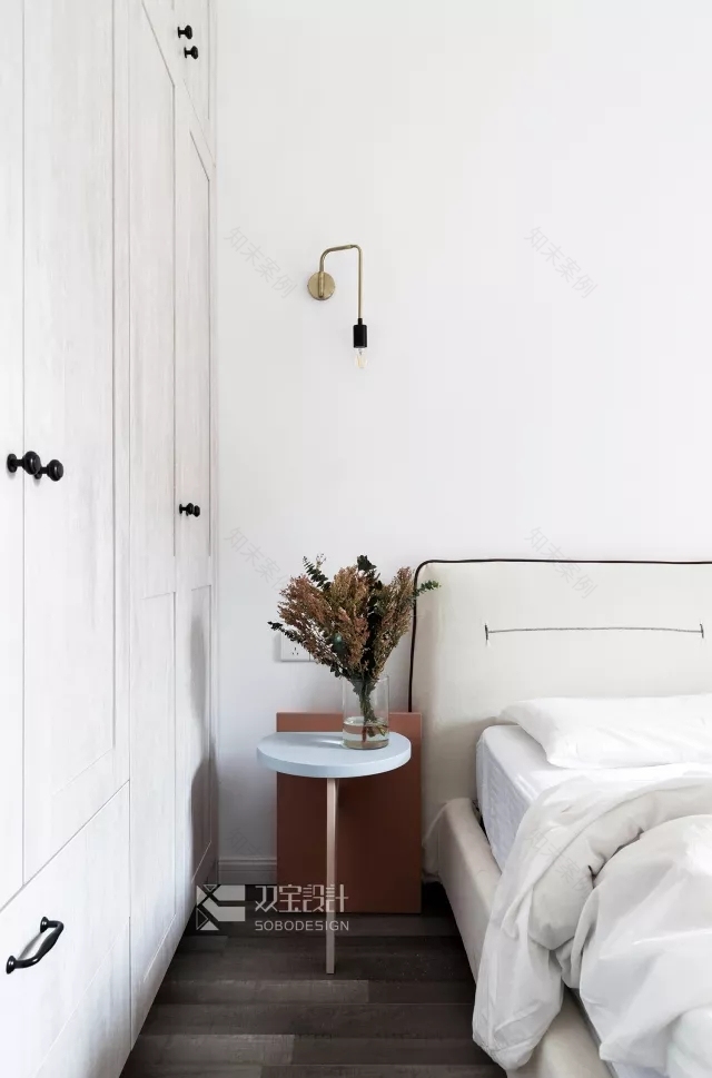 茱萸粉+祖母绿,塑造复式轻奢风 双宝设计机构-30