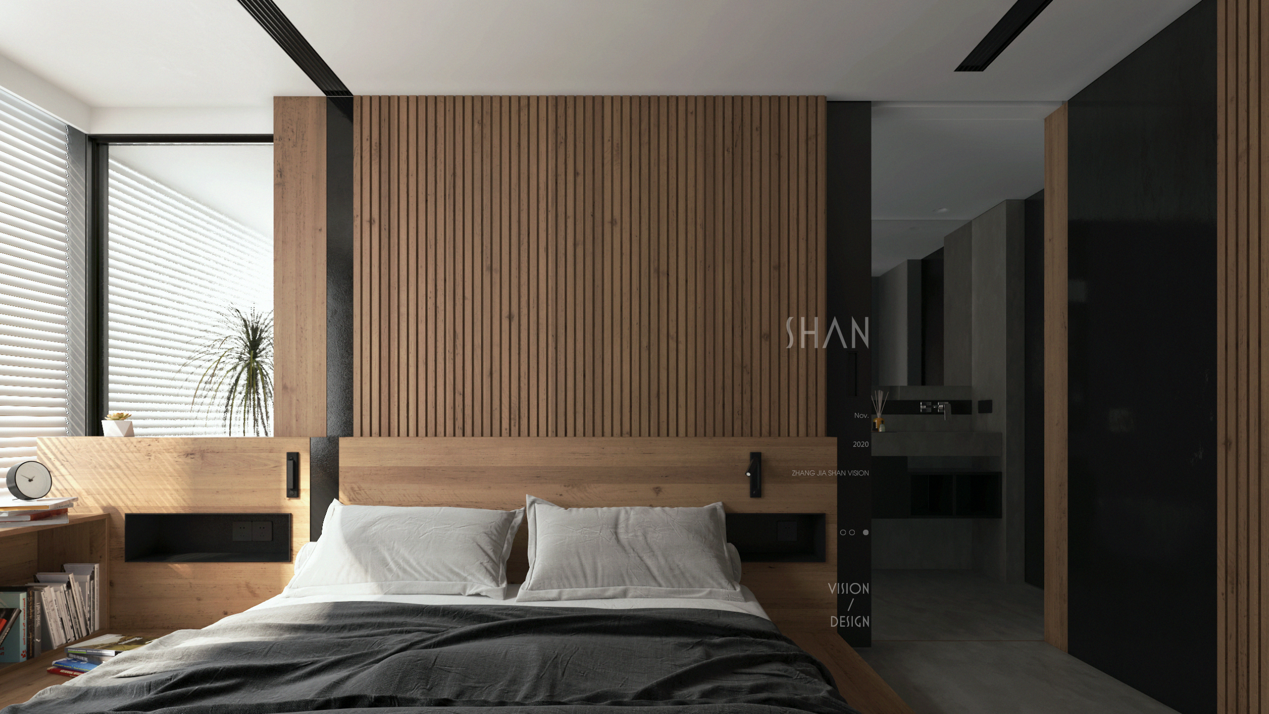 暗调魅力 | SHAN 打造单身住宅设计-23