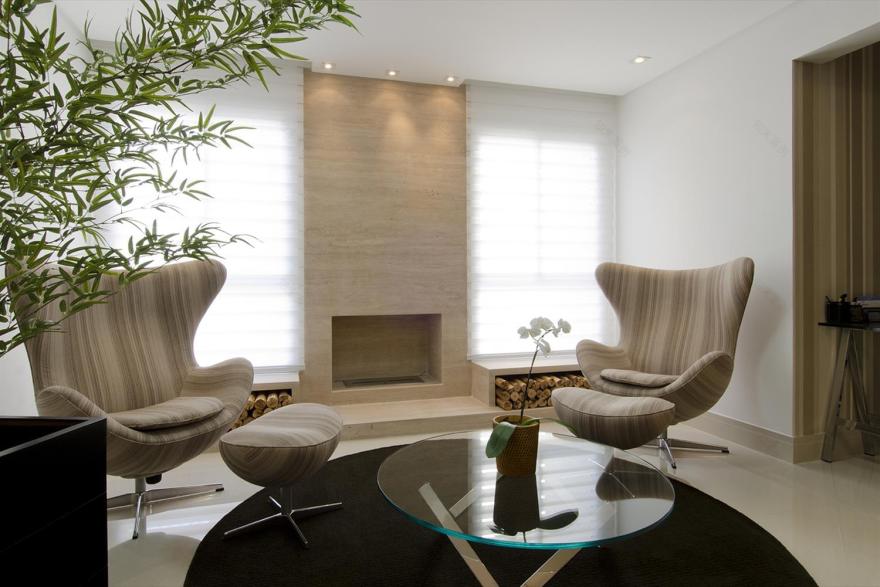 巴西 SP 公寓设计 | 木质与石材的完美结合-8