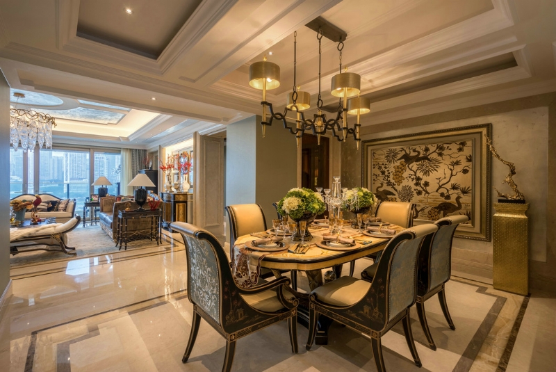 加拿大戴维国际设计——东原1891·印长江样板房-6