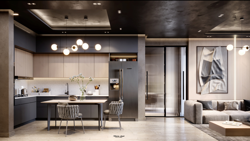 暗色调现代简约公寓丨M A S T E R-28