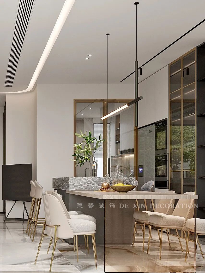 广州中海熙园别墅设计丨中国广州丨德馨装饰-20