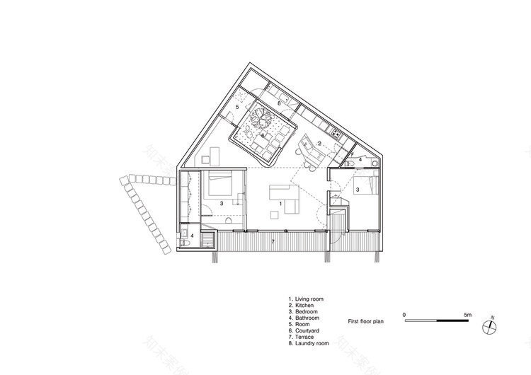 印度班加罗尔庭院住宅的和谐共生-49