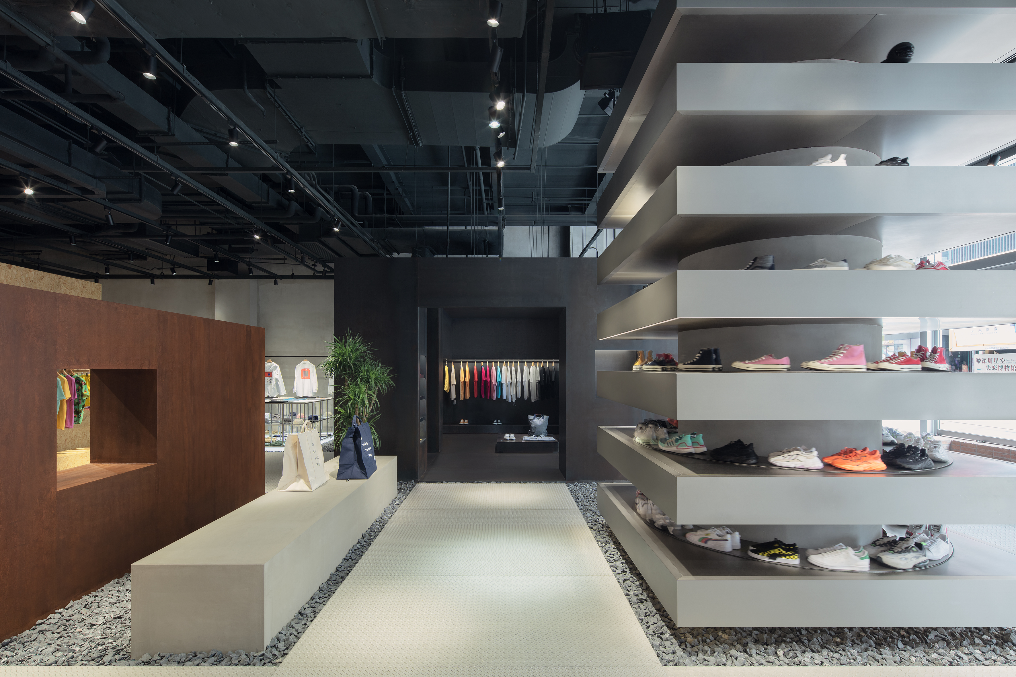 中国深圳大山顶DOE Store服装店(青山周平)B.L.U.E. Architecture Studio设计-13