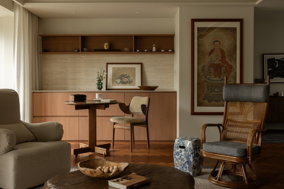 拾光悠然设计  移步异景的东方美学独居住宅设计-25