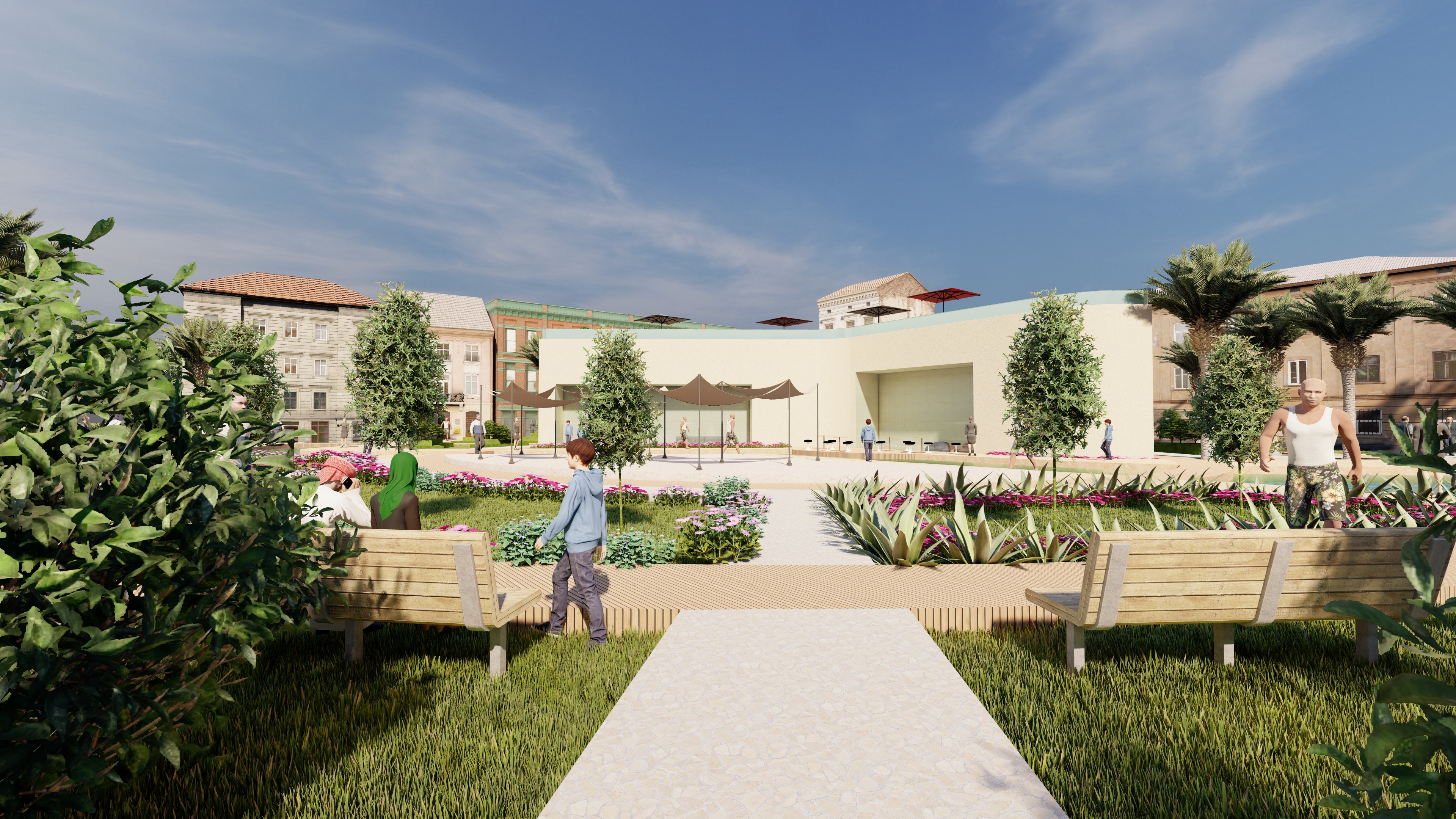 Landscape Auto cad + SketchUp + Lumion-5