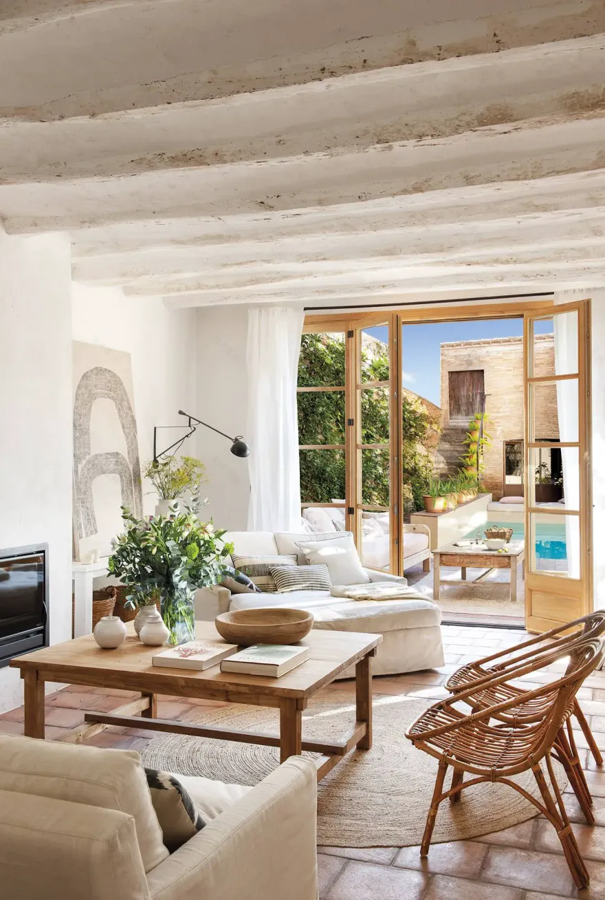 巴塞罗那古城,自然极简风别墅改造-2