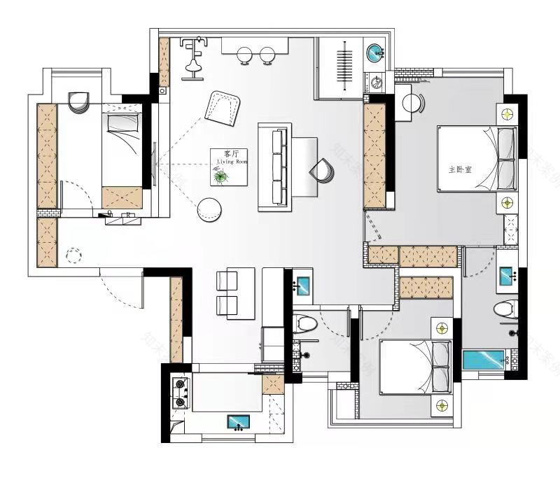 望江台新年轻主义高级灰婚房设计丨中国合肥丨深零设计-34
