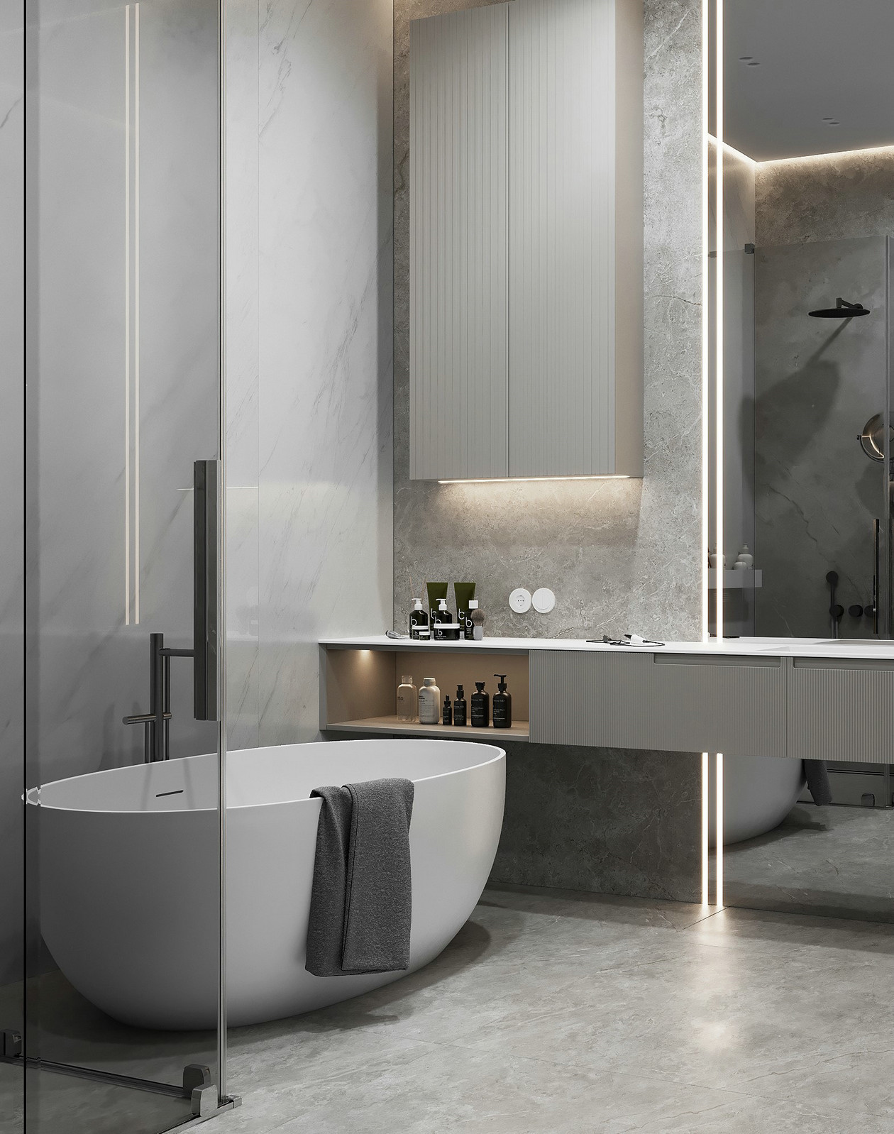 高级灰色系公寓设计 超高级！-22