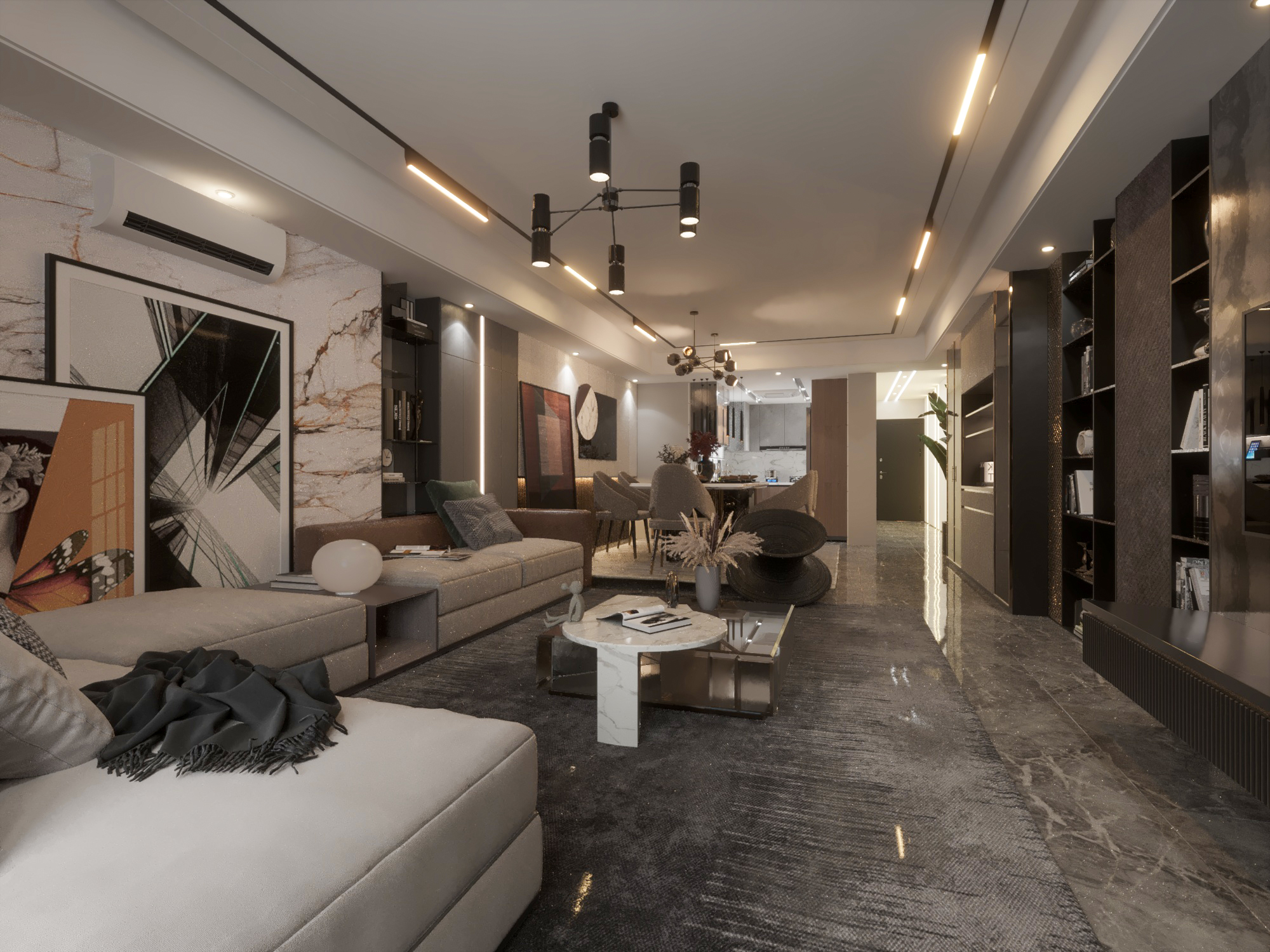 Apartment Rececption & Kitchen-1