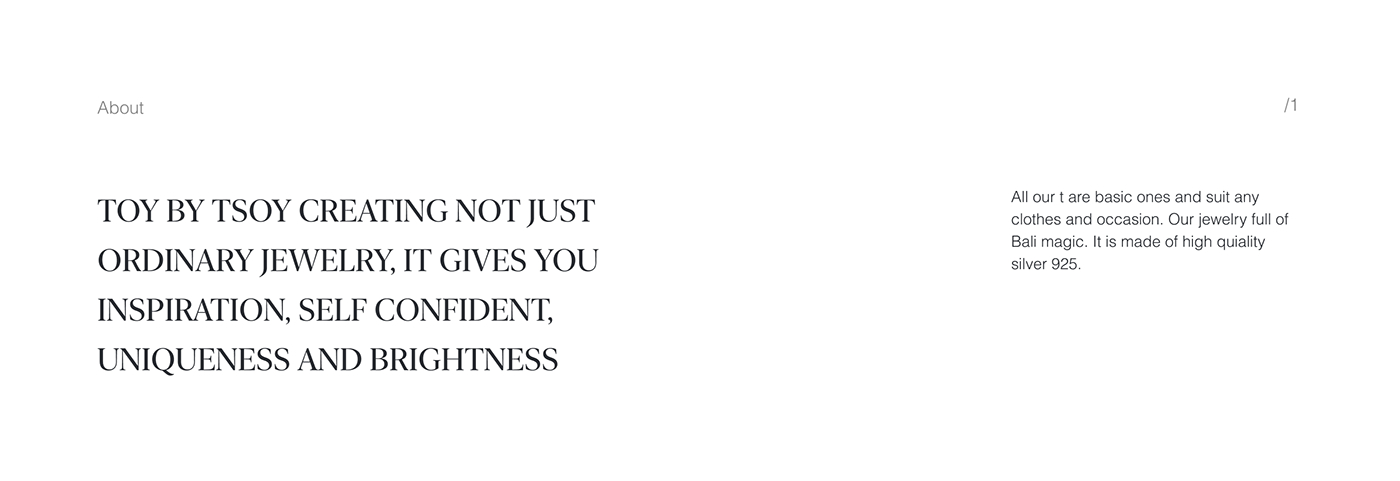 E-shop for silver jewelry Toy for Tsoy-1