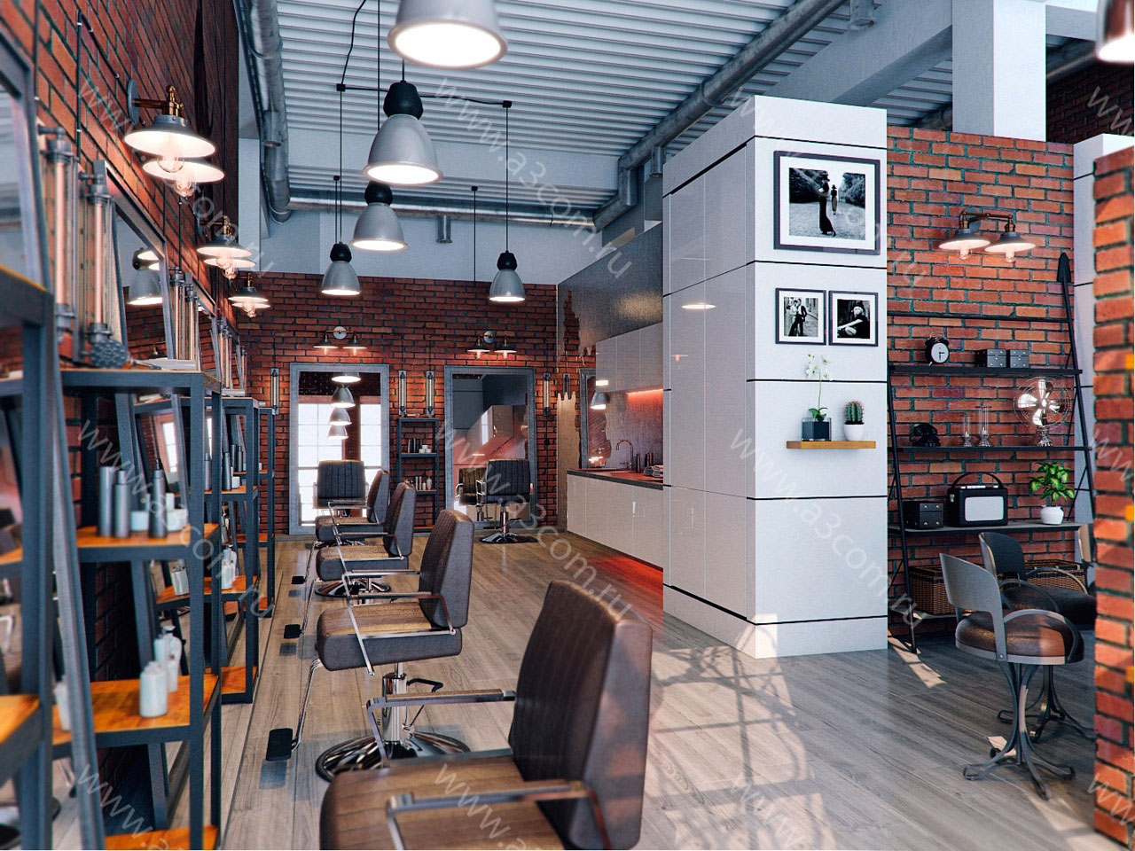 Loft Beauty Moscow 美容美发沙龙设计丨俄罗斯莫斯科-2