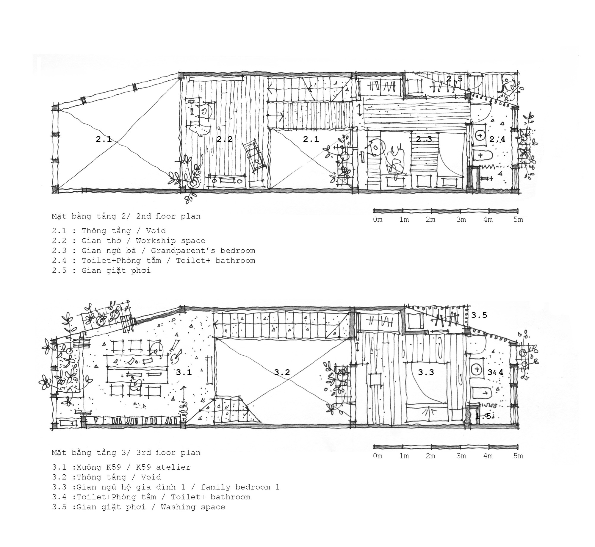 越南胡志明市 k59 住宅与工作室——现代与传统的和谐共生-2