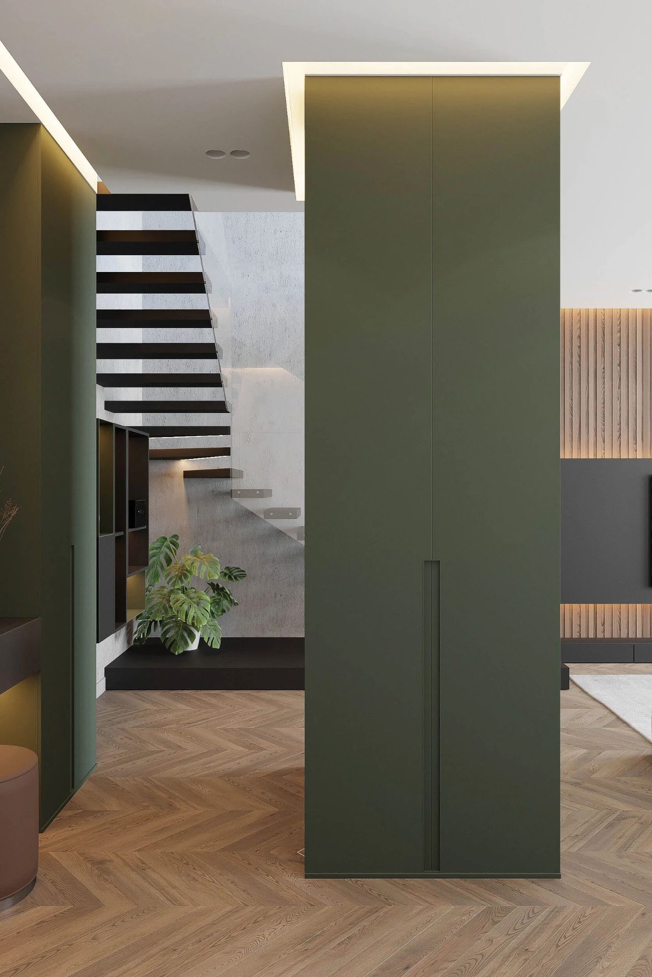 简约舒适的 149m²三层住宅设计丨Dinara Yousupova-12