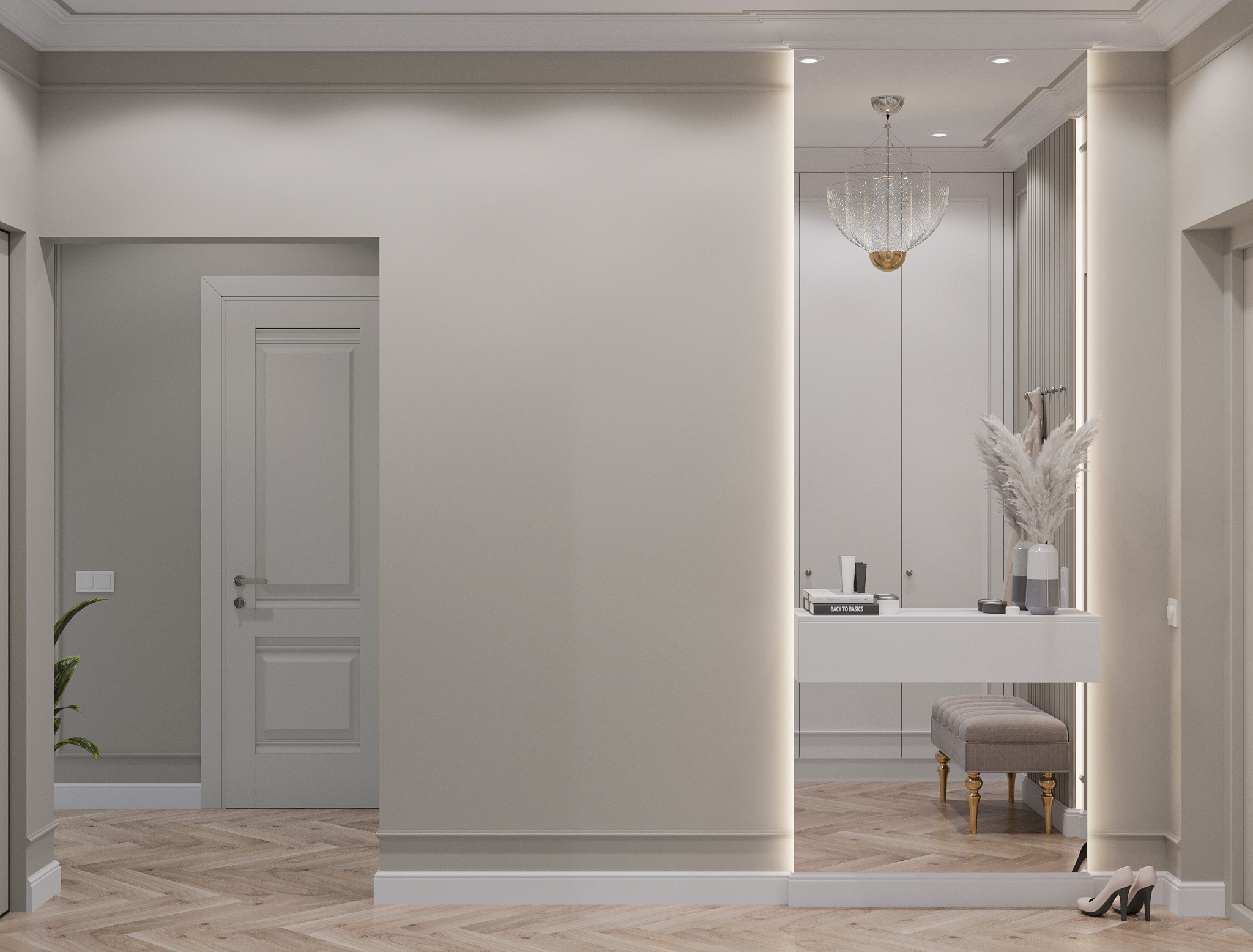 经典风格客厅与厨房设计丨@oreshksvetlana-12