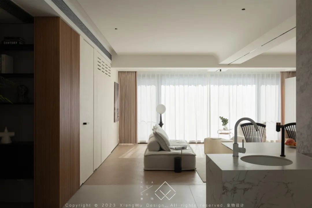奶油色调的简约诗意空间丨中国常州丨象物设计-45