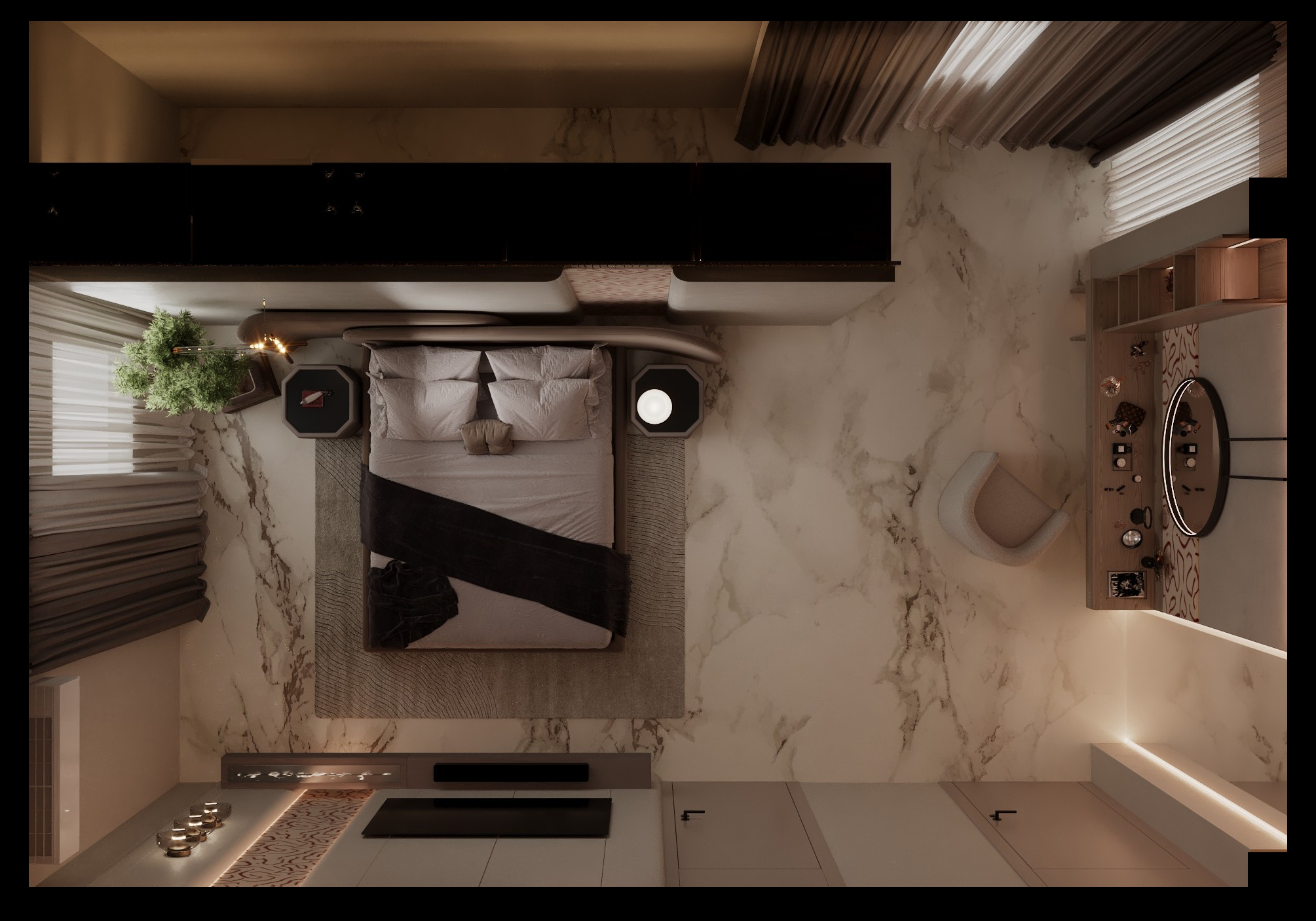 MODERN ARTISTIC BEDROOM（现代艺术卧室）丨埃及丨REHAM OSAMA-19