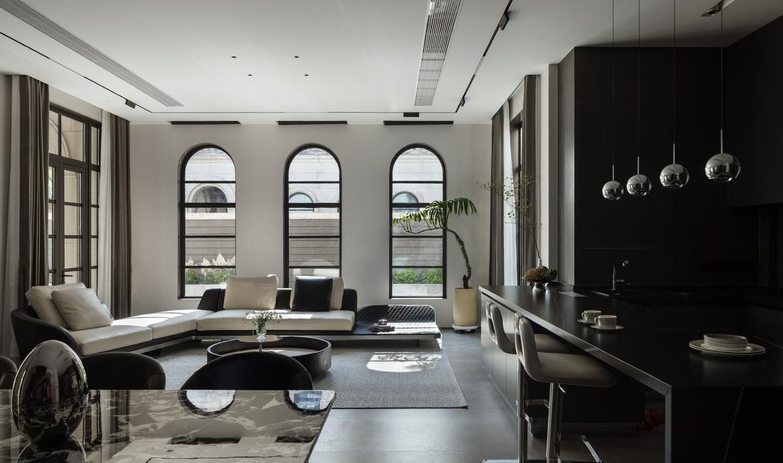 现代轻奢质感别墅设计-16