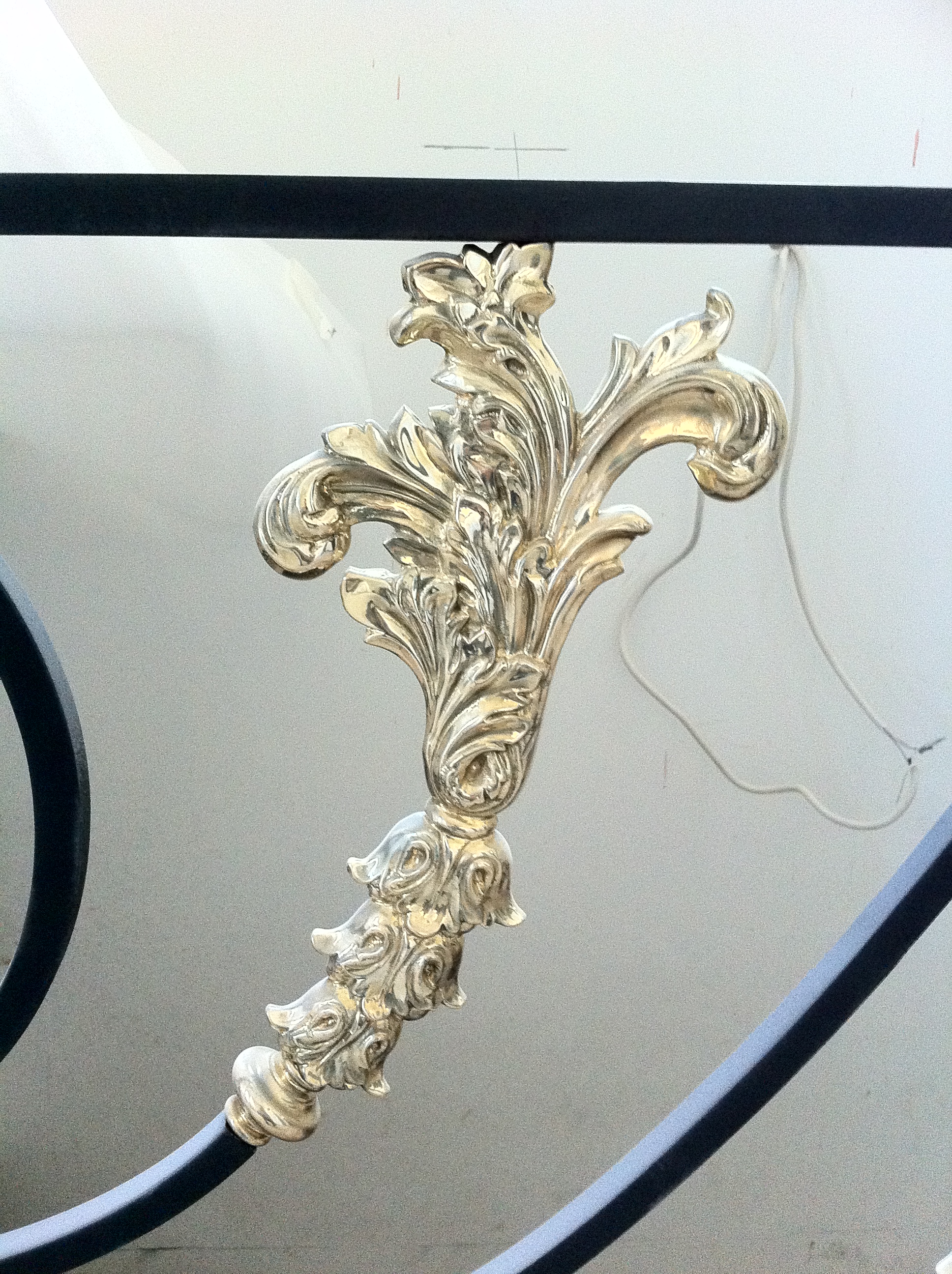 Drawing of a wrought-iron fence-10