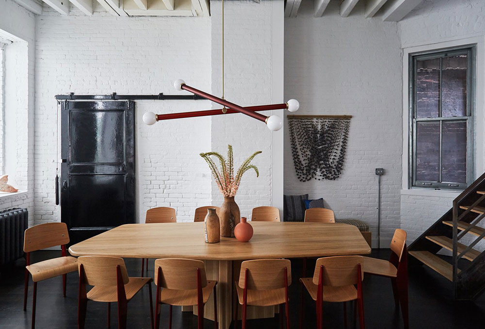 纽约布鲁克林旧工厂改造明亮阁楼住宅-11