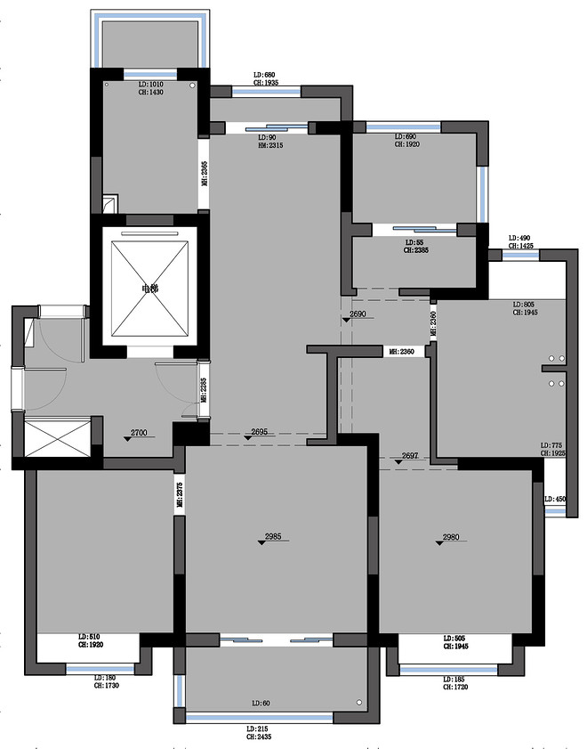 28万元三居118平米装修案例-11