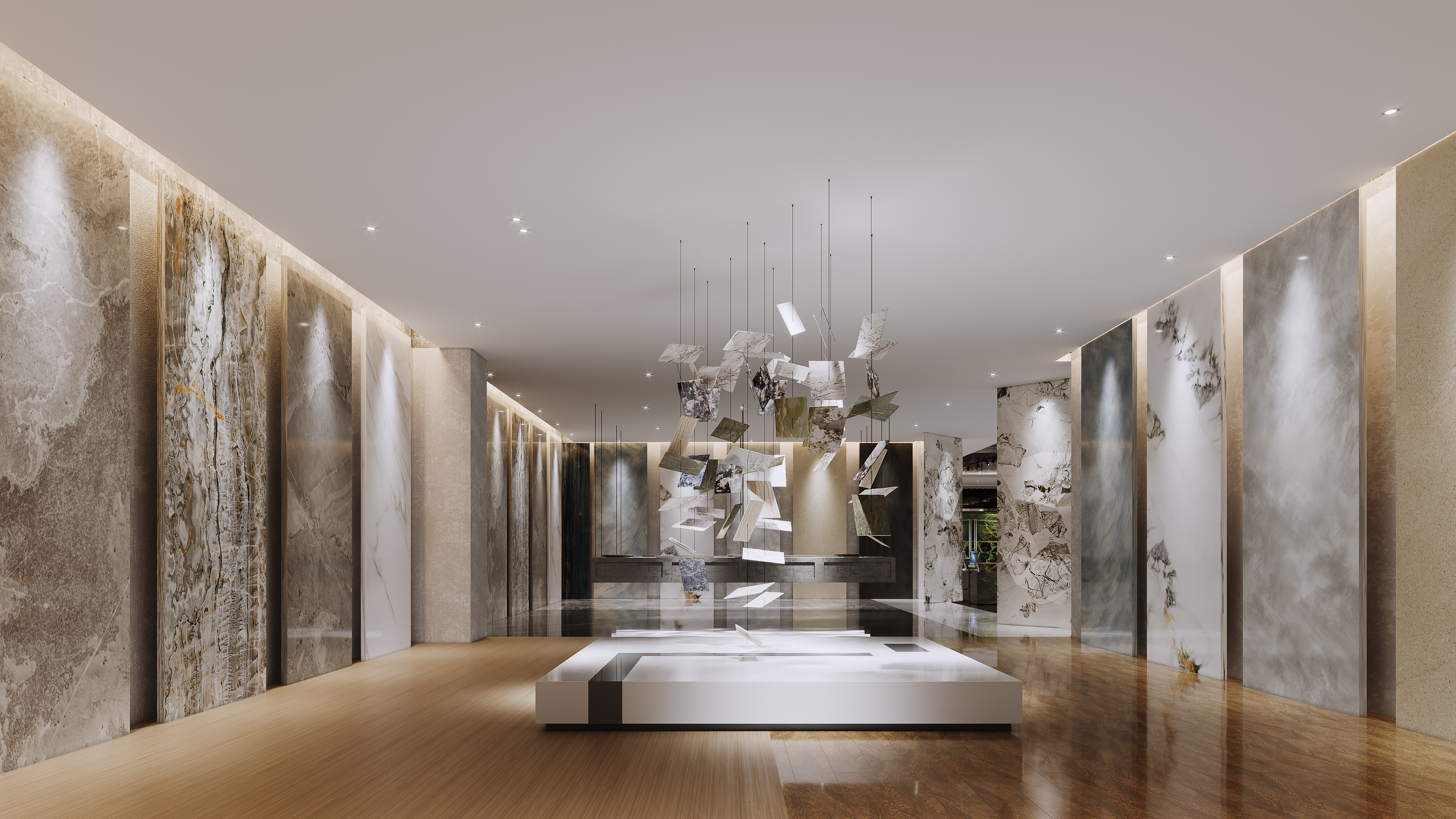 创意融合 | 岩板展厅空间设计案例解析-8