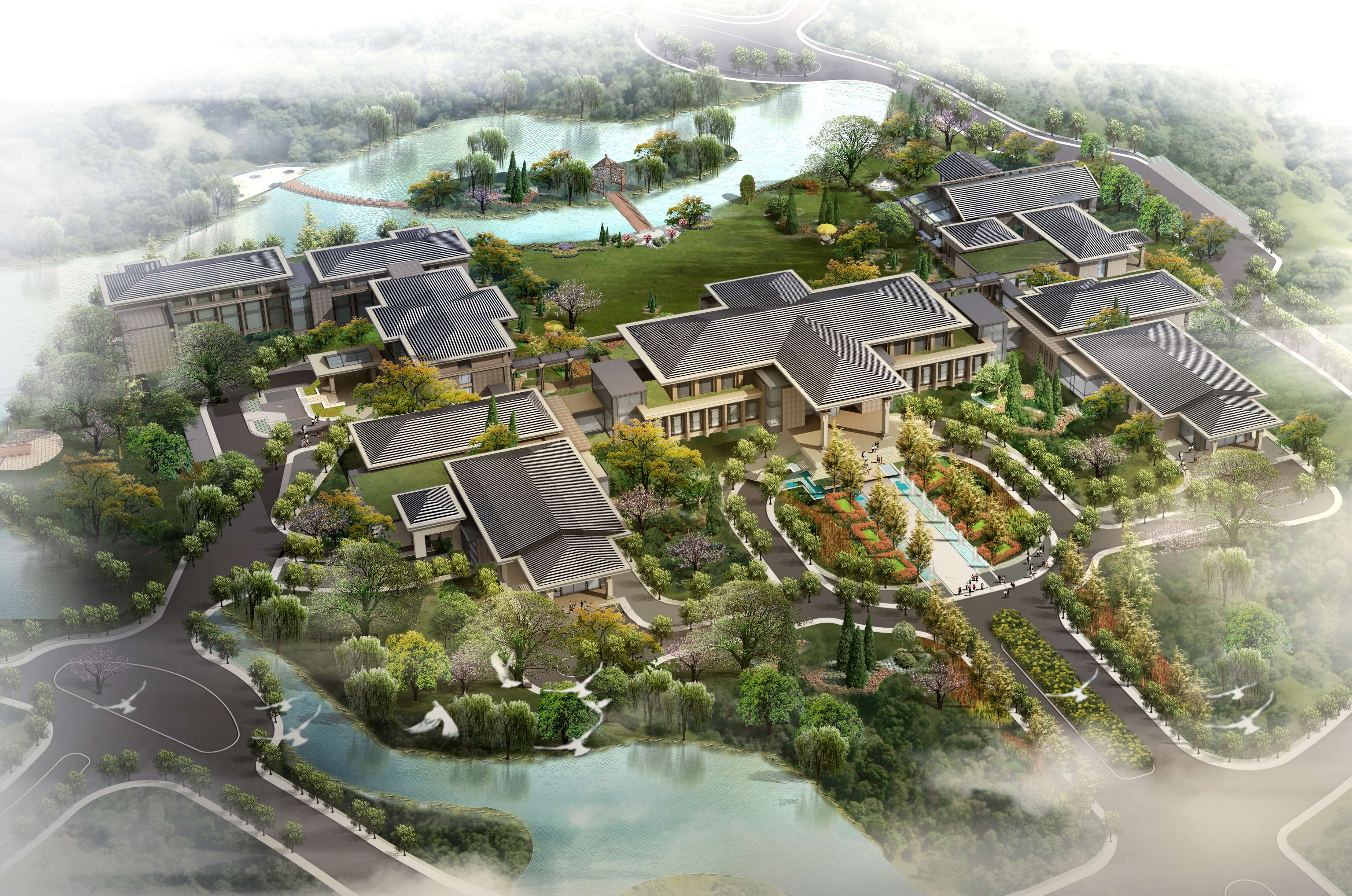 云南设计院+中外建工  云南昆明海埂别墅型酒店-3