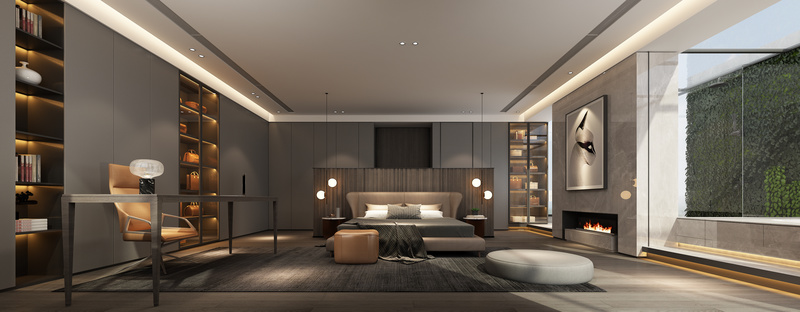 现代都市轻奢生活丨H 空间设计-9