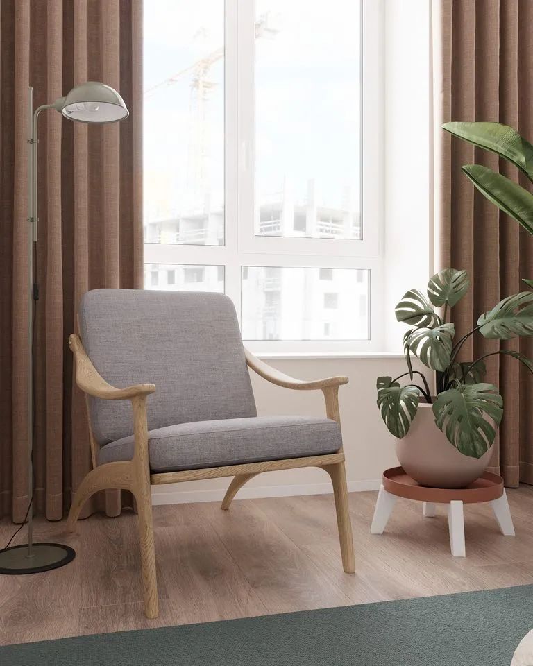 现代一室一厅 68㎡公寓丨室内设计工作室 nude-18