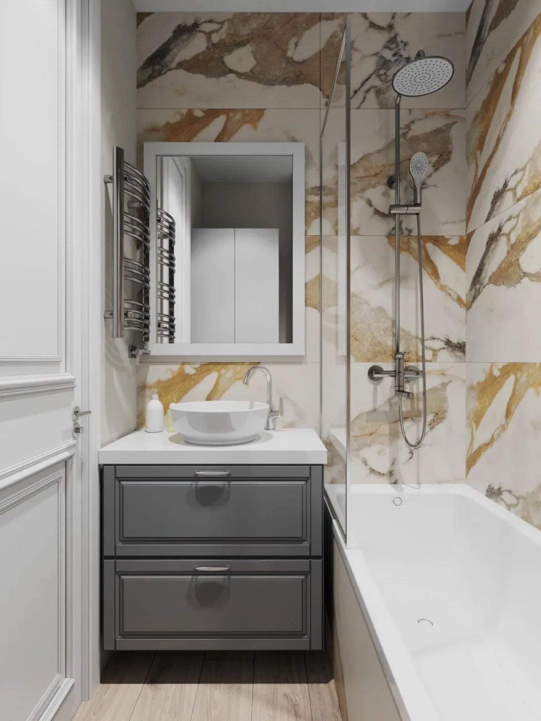 33㎡小宅设计丨Mary Sinelnikova-24