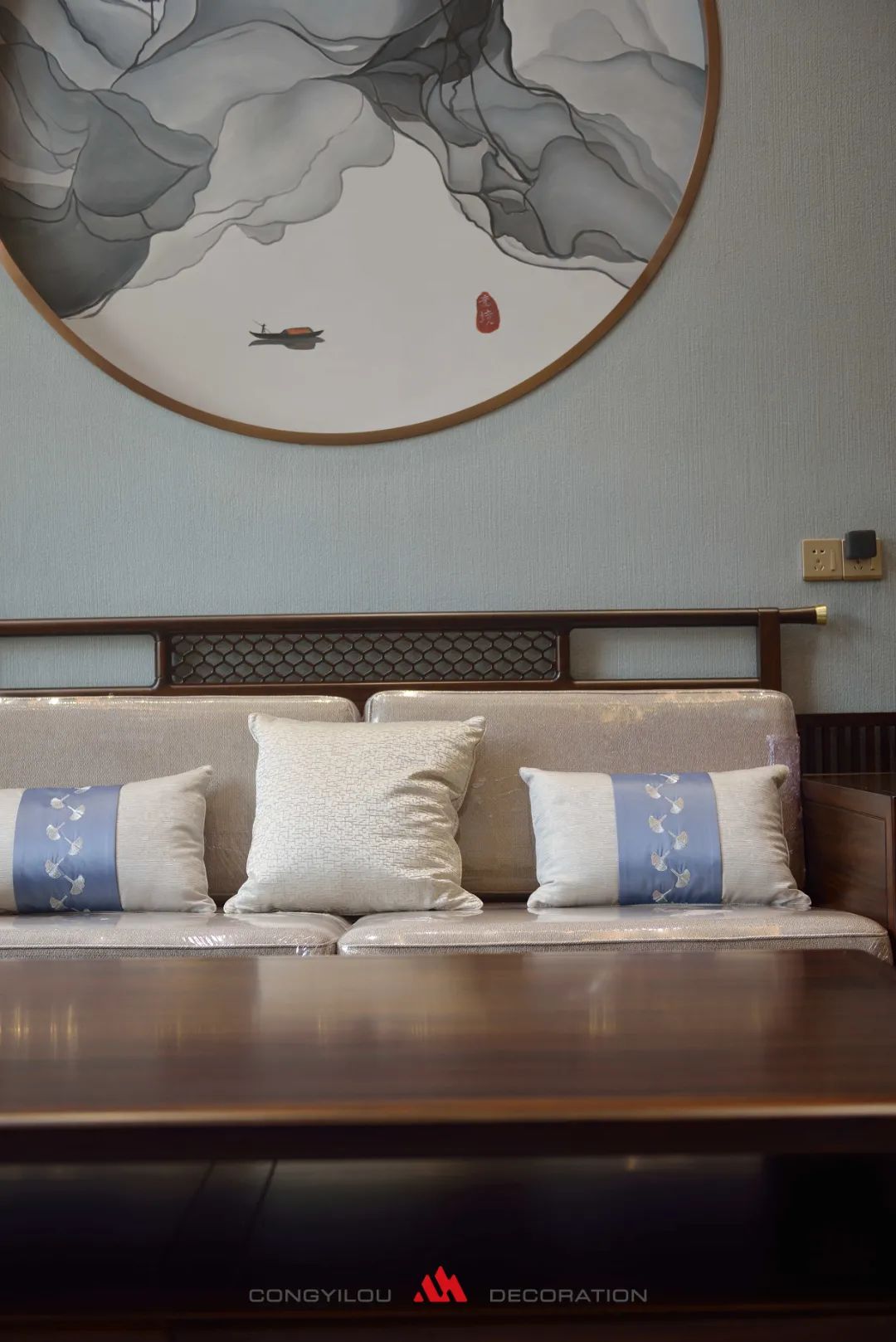 南昌绿地卢塞恩新中式别墅丨中国南昌丨丛一楼装饰-11