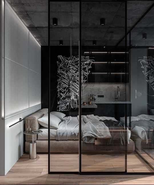 Квартира-студия в стиле лофт - 6 проектов, Фото интерьеров-100