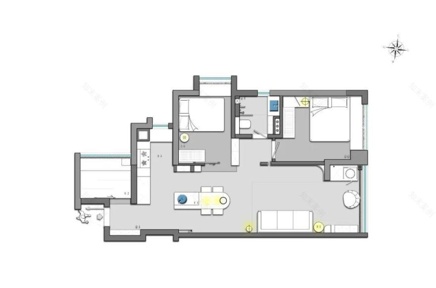 休憩闲巢 · 和煦暖宅的现代设计魅力-51