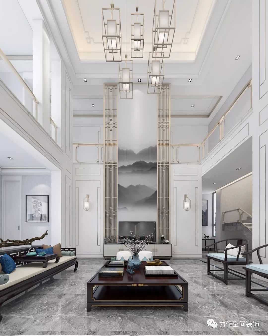 万科玲珑湾新中式大宅设计 | 自然禅意，简约优雅-35