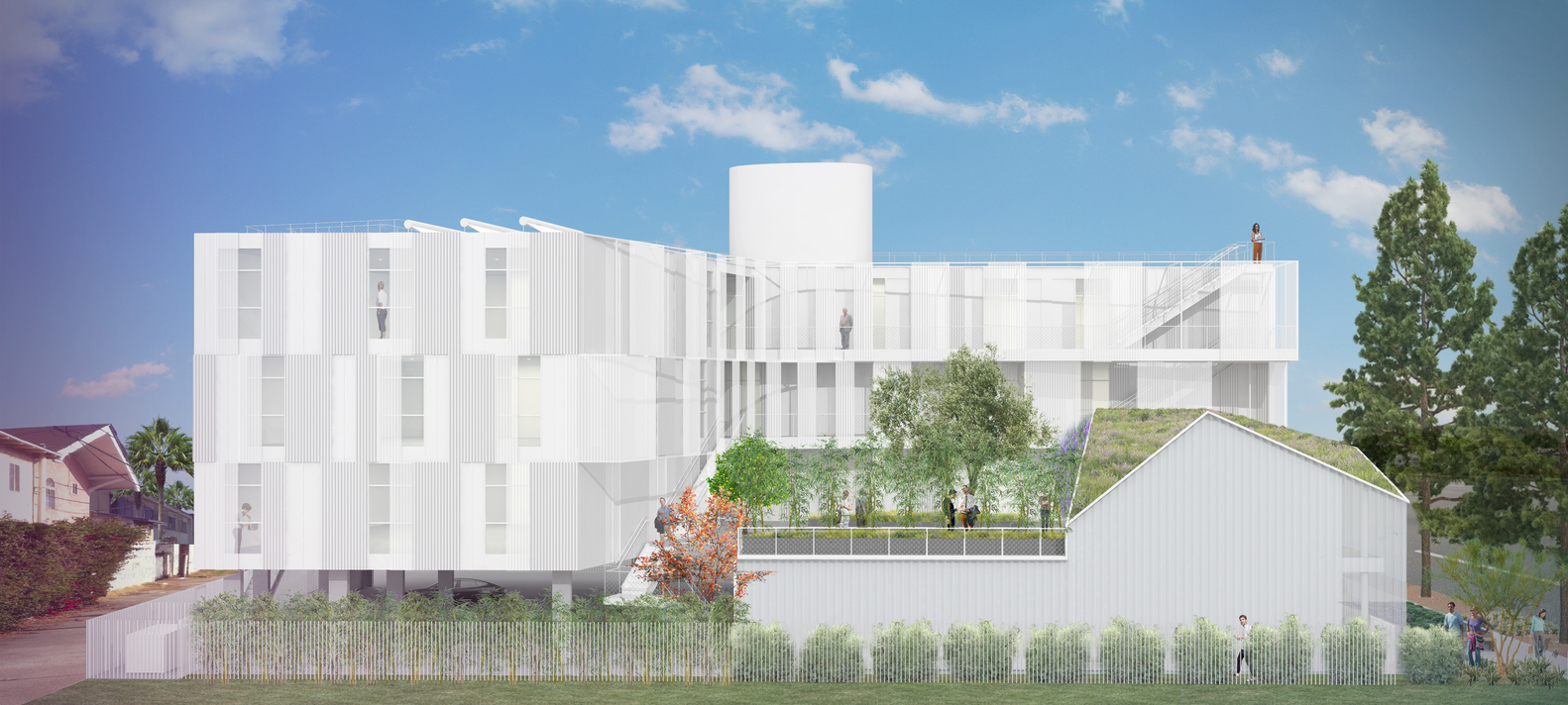 洛杉矶 LOHA 住房项目 | 社区花园助力解决无家可归问题-4