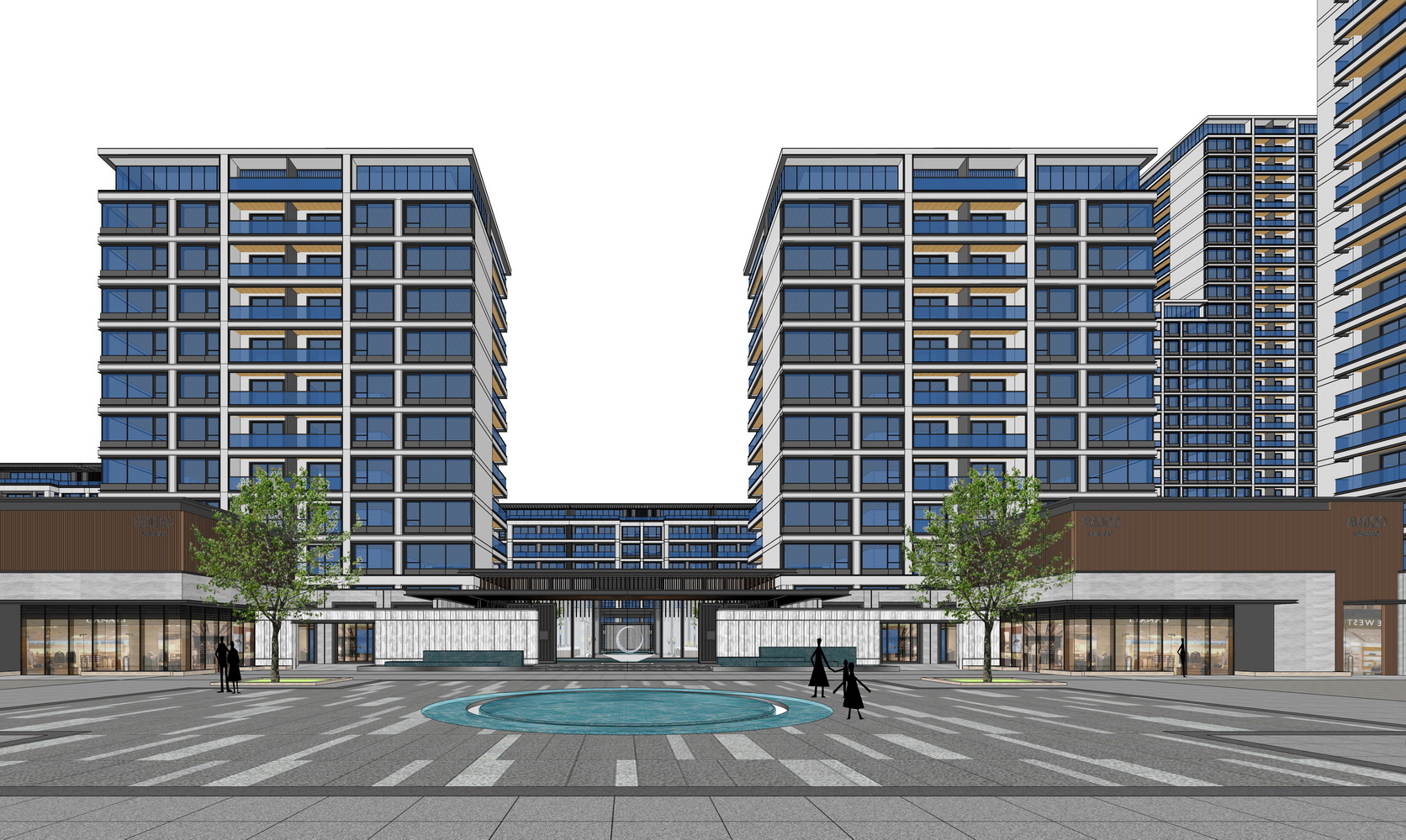 无锡健康家园高层住宅SU模型-0