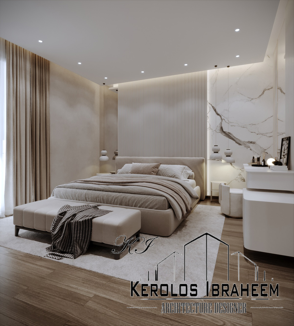 Modern Master Bedroom With Sitting Area-5