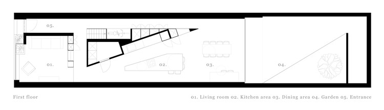 比利时 Fragmenture 排屋改造,三角空间创造趣味生活-7