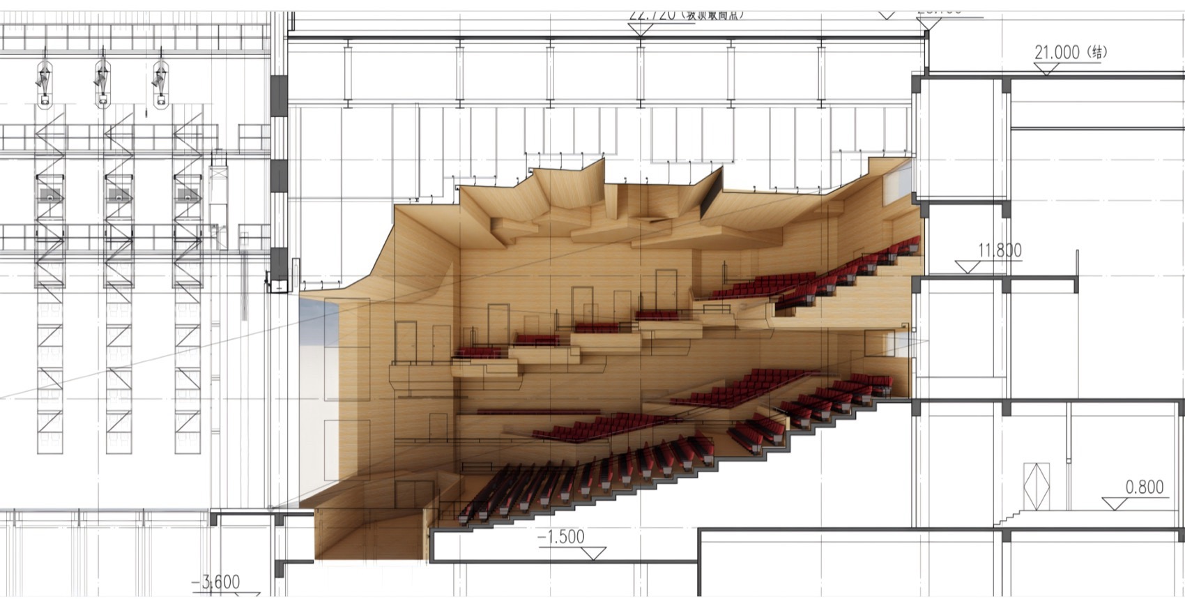 海门市文化中心  剧院项目丨中国南通丨东南大学建筑设计研究院有限公司-76