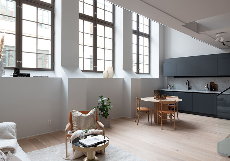 斯德哥尔摩百年体育馆改造成简约北欧风公寓-7