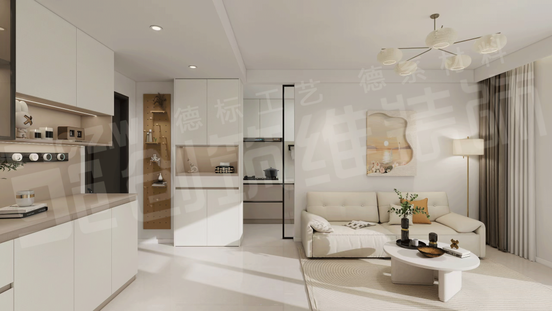 天洋城|65㎡一居现代风案例|36项出错即砸|透明化-流程化 -服务化-维保化-装修更靠谱-21