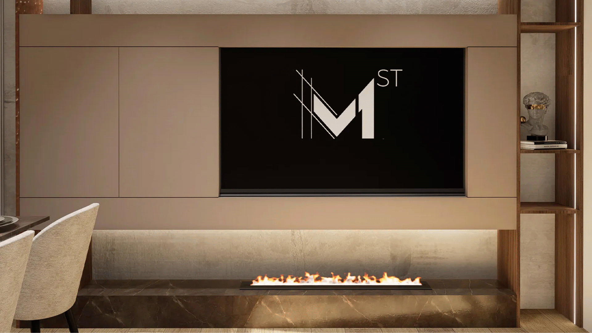 Man Cave – A Modern 100 m² Apartment by M1st Design-19