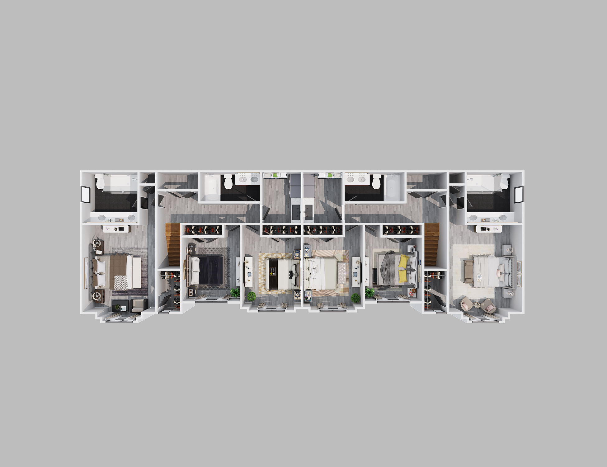 三维楼层平面图-36