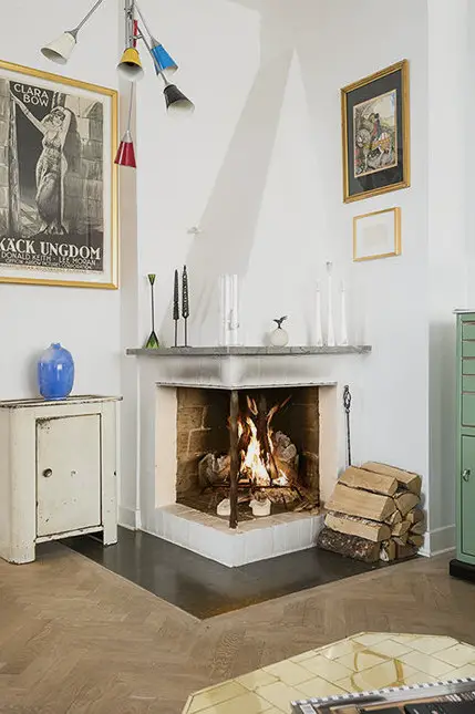 瑞典马默公寓的春日色彩与复古魅力-8