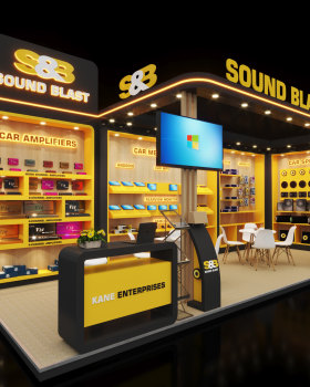 S&B Sound Blast 汽车展摊位设计