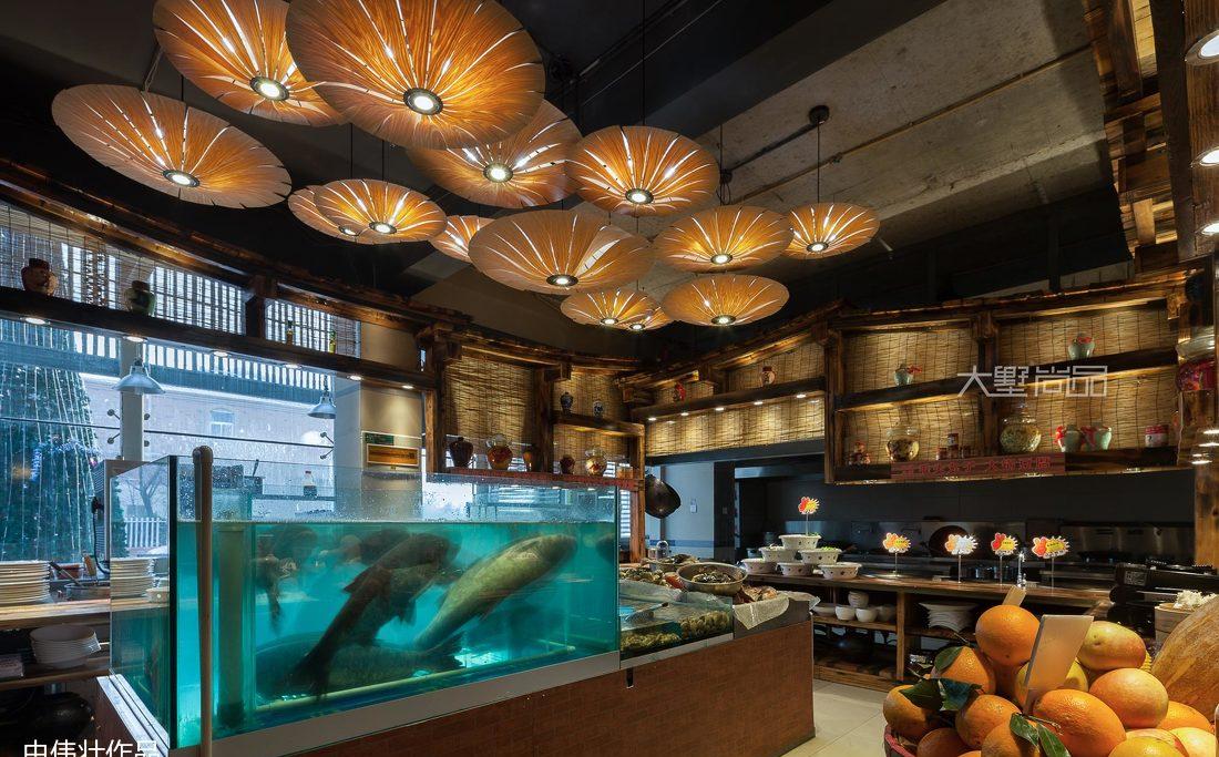 大墅尚品·复古风格鱼头故事中餐厅设计-24