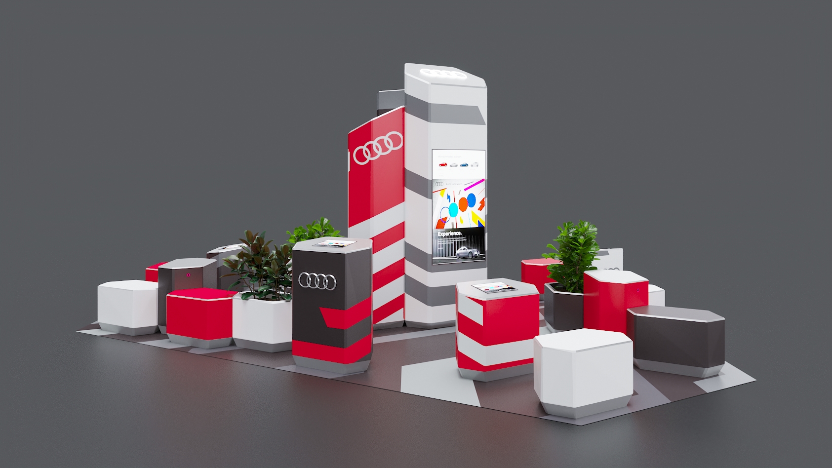 奥迪休息区概念丨俄罗斯莫斯科丨3D MDSDSGN-4