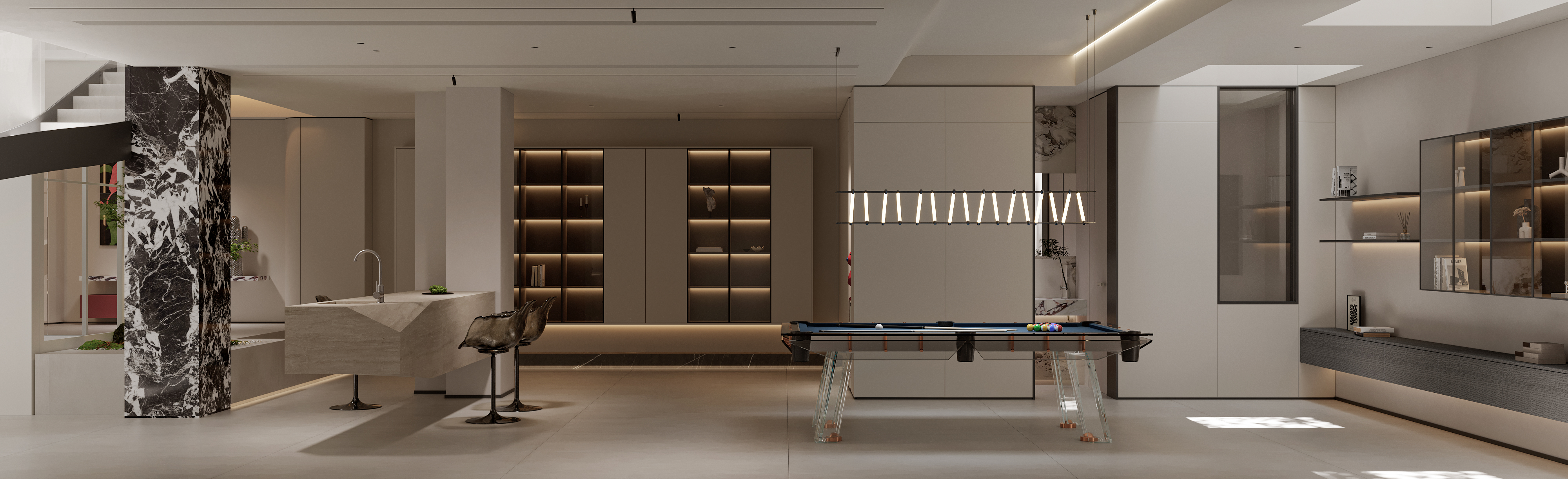 挑空别墅丨晫易视觉-48