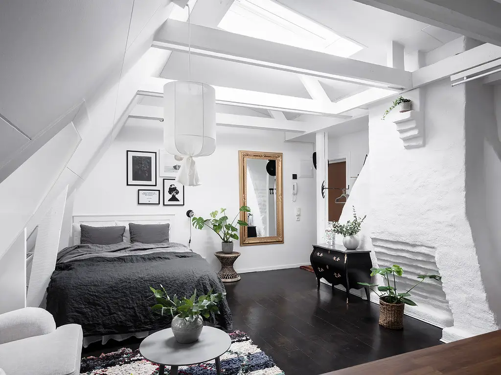 简约瑞典工作室 舒适睡眠空间-3