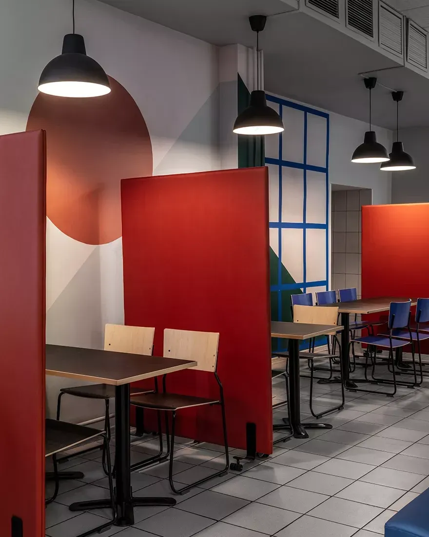 莫斯科1535中学走廊与食堂空间改造设计丨俄罗斯莫斯科丨Мия Карлова(米亚·卡尔洛娃)-8